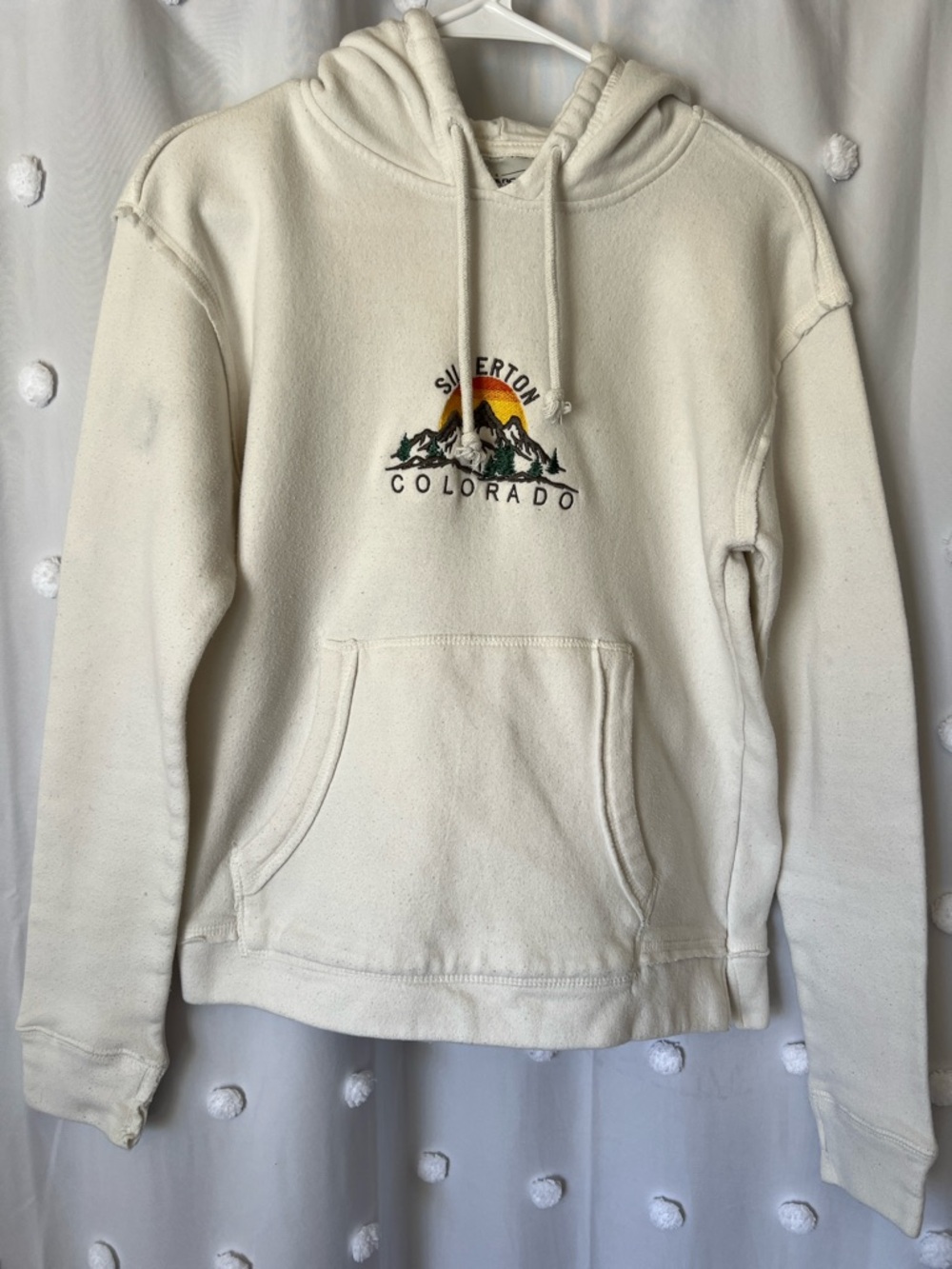 Silverton Colorado Cream Hoodie Sweatshirt